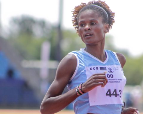 World 800m champion Lilian Odira