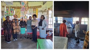 Gladys Boss with some staff at the Uasin Gishu Rescue Centre