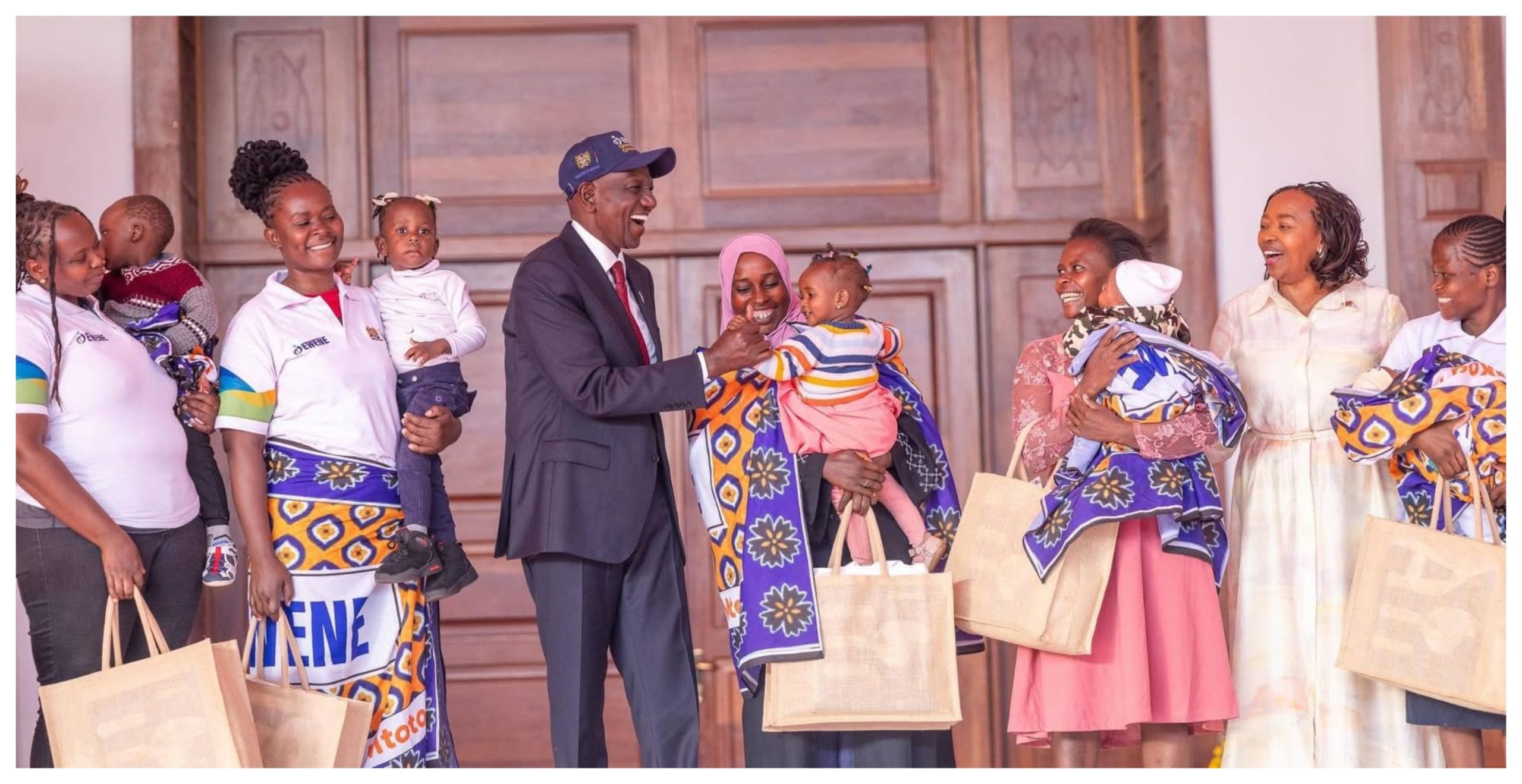 president ruto with mothers during Every Woman Every Newborn Everywhere (EWENE) Acceleration Plan launch