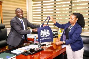 Governor Stephen Sang with representative from the British High Commission