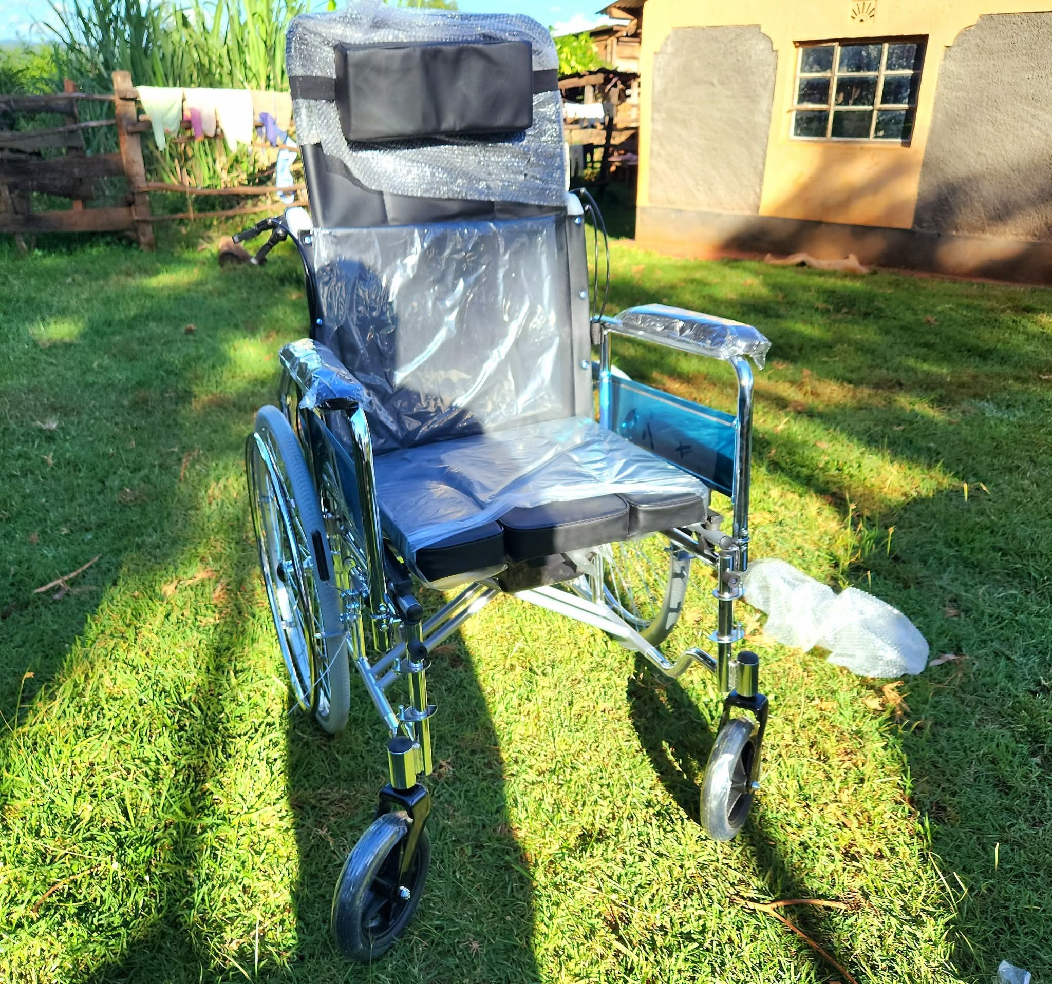 Wheelchair bought by Kapseret MP Oscar Sudi for Mama Mary Chelabul