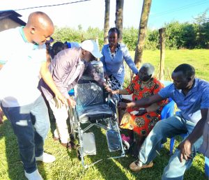 Sudi gifts Mama Mary Chelabul a wheely