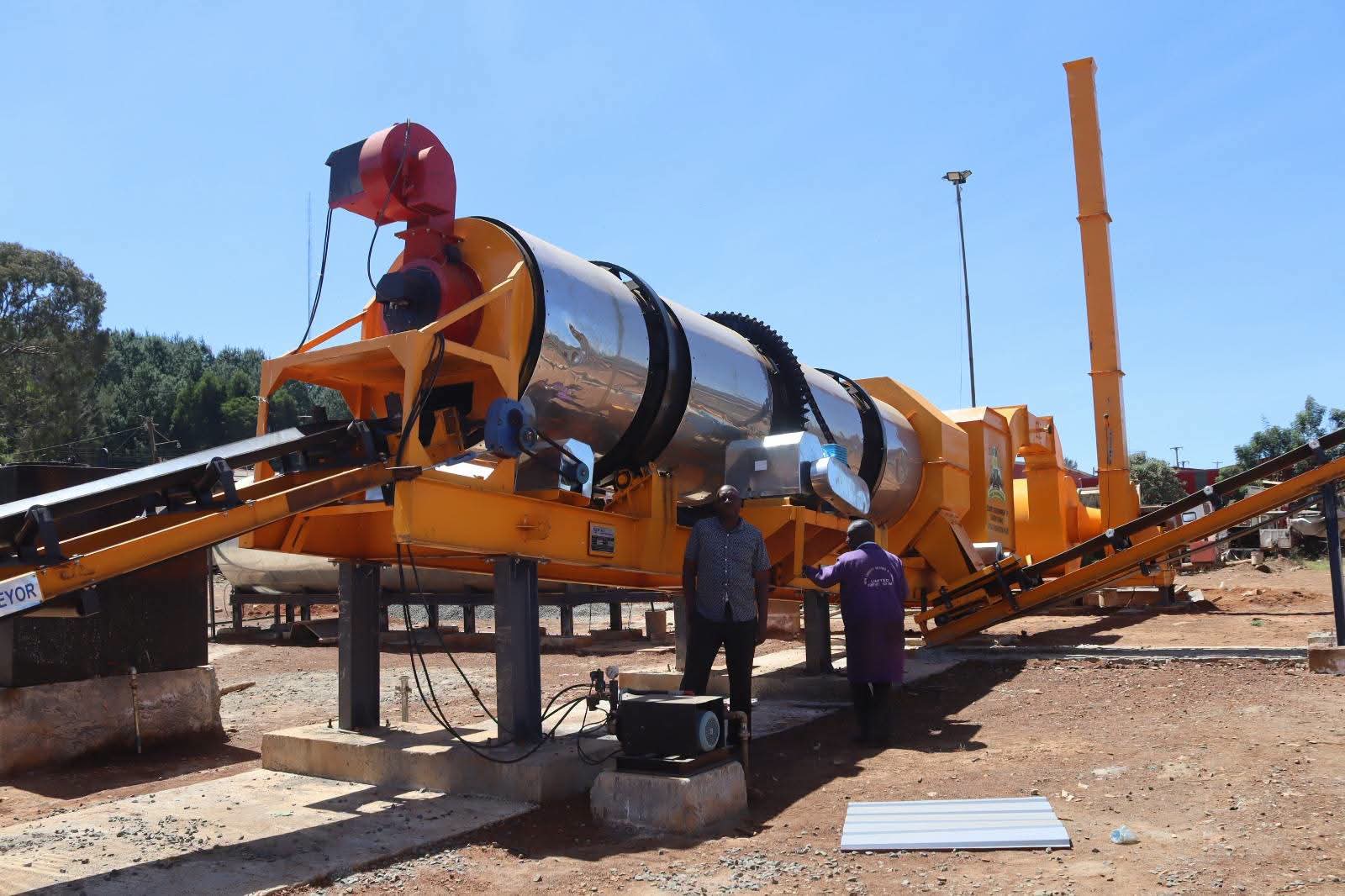 Asphalt production plant in Eldoret, Uasin Gishu County