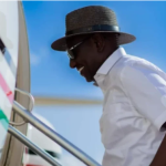 President William Ruto boarding a plane