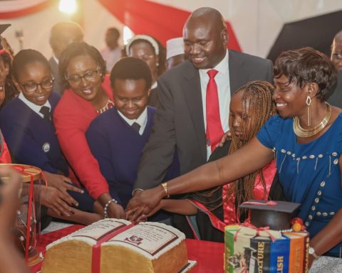 Basic Education PS during Kenya High prize-giving day.