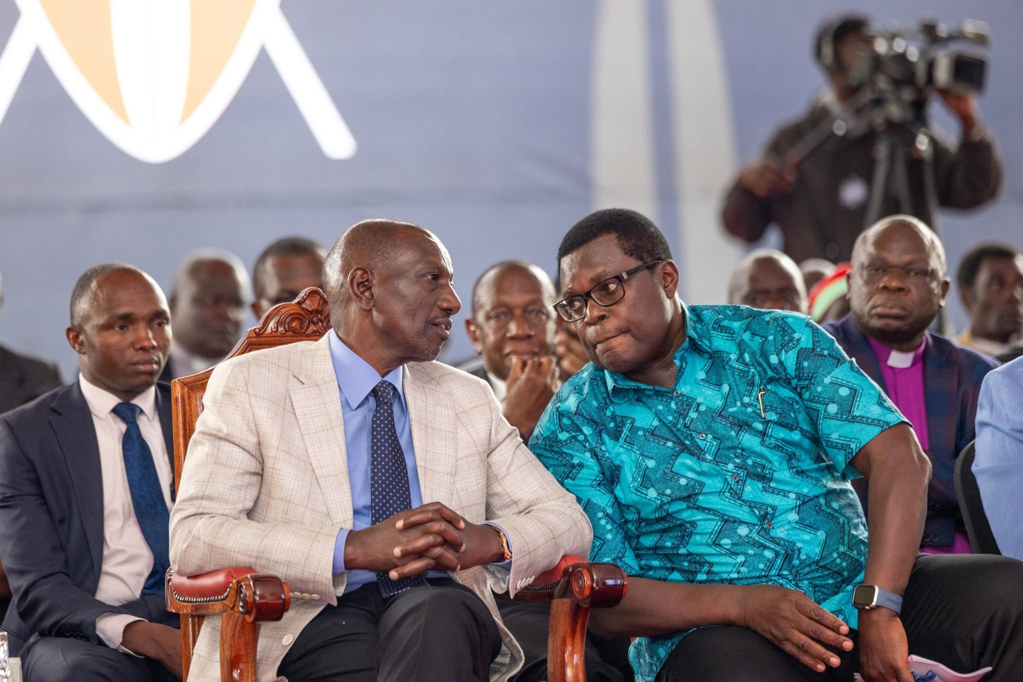 President Ruto with Bungoma Governor Ken Lusaka