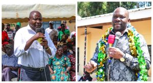 Collage of Kakamega deputy governor Ayub Savula (left) and Saboti MP Caleb Amisi (right)