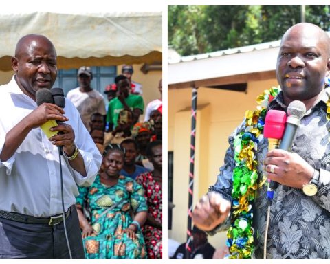 Collage of Kakamega deputy governor Ayub Savula (left) and Saboti MP Caleb Amisi (right)