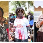 Collage of Chemutai Kurgat (left) Gladys Boss Shollei (c) andSarah Malel (right).