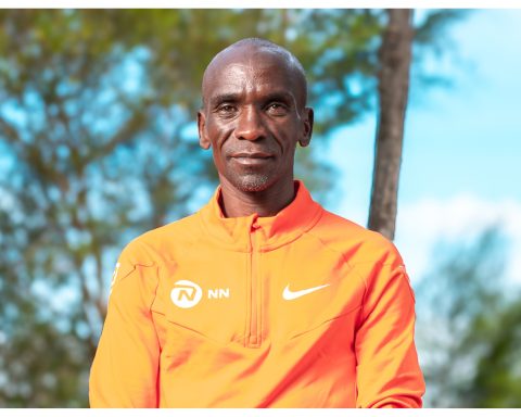 Kenyan ath;ete Eliud Kipchoge
