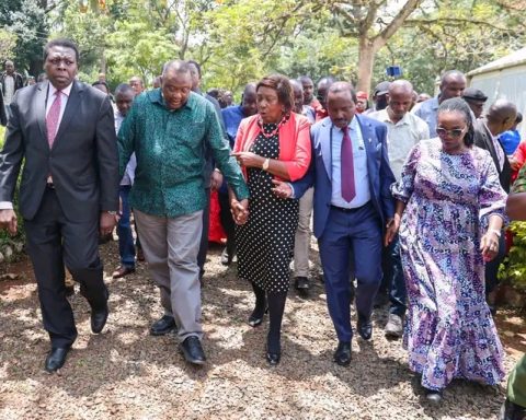 Uhuru Kenyatta in Kitale