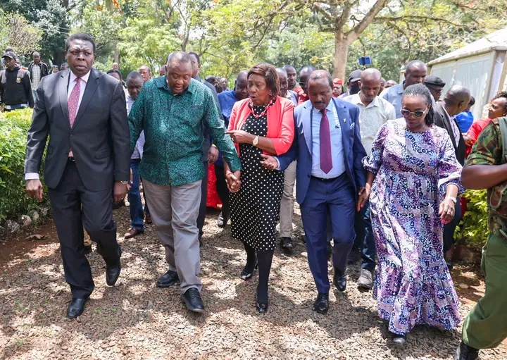 Uhuru Kenyatta in Kitale