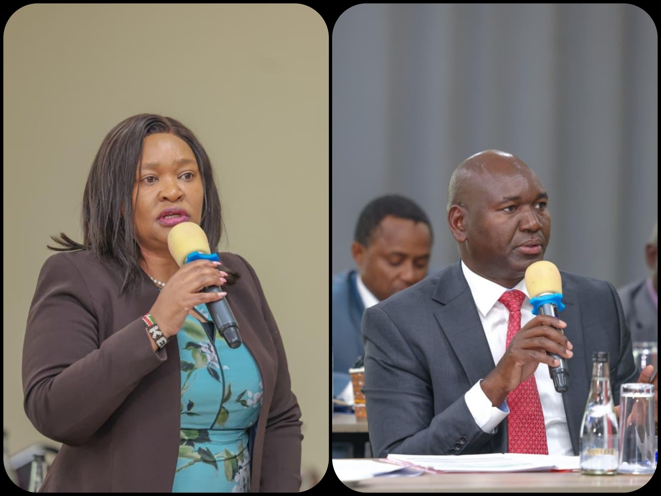 Collage of Tourism CS Rebecca Miano and PS Julius Bitok.