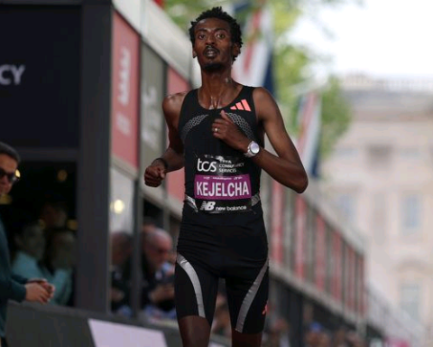 Ethiopian athlete Yomif Kejelcha