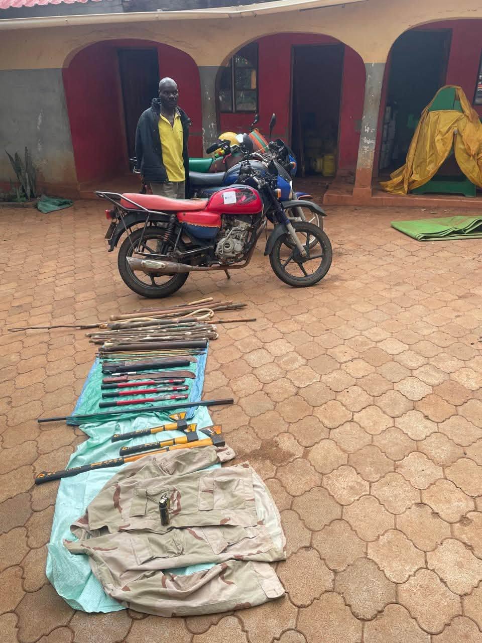 Some of the items recovered from suspects linked to the murder of 61-year-old businessman Nathan Masai Wasama.