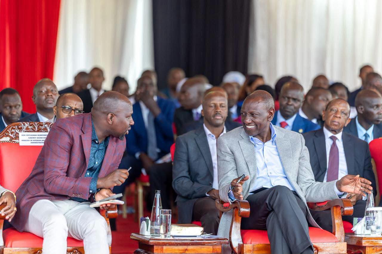 Ruto with CS Murkomen