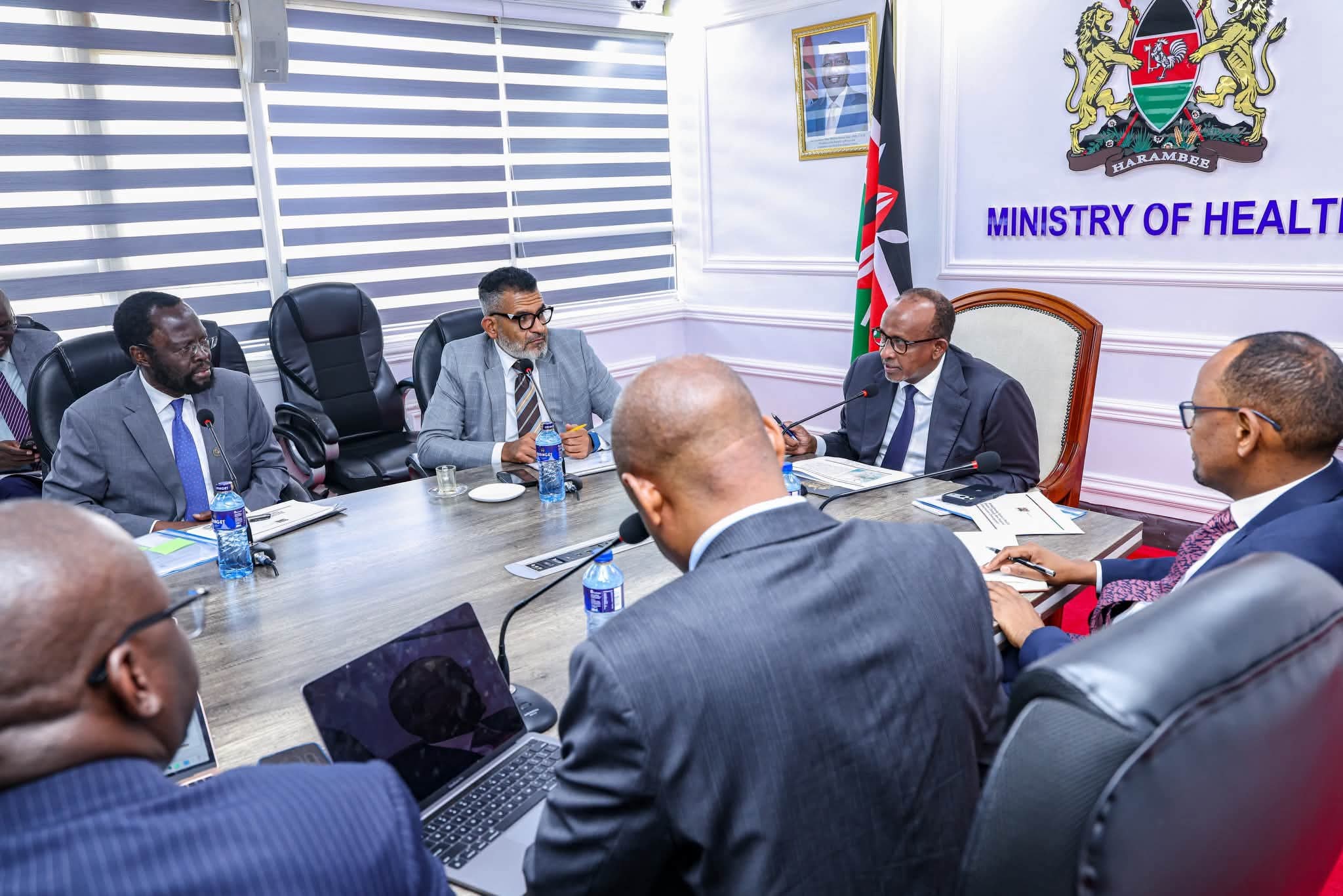 Health CS Aden Duale with governors
