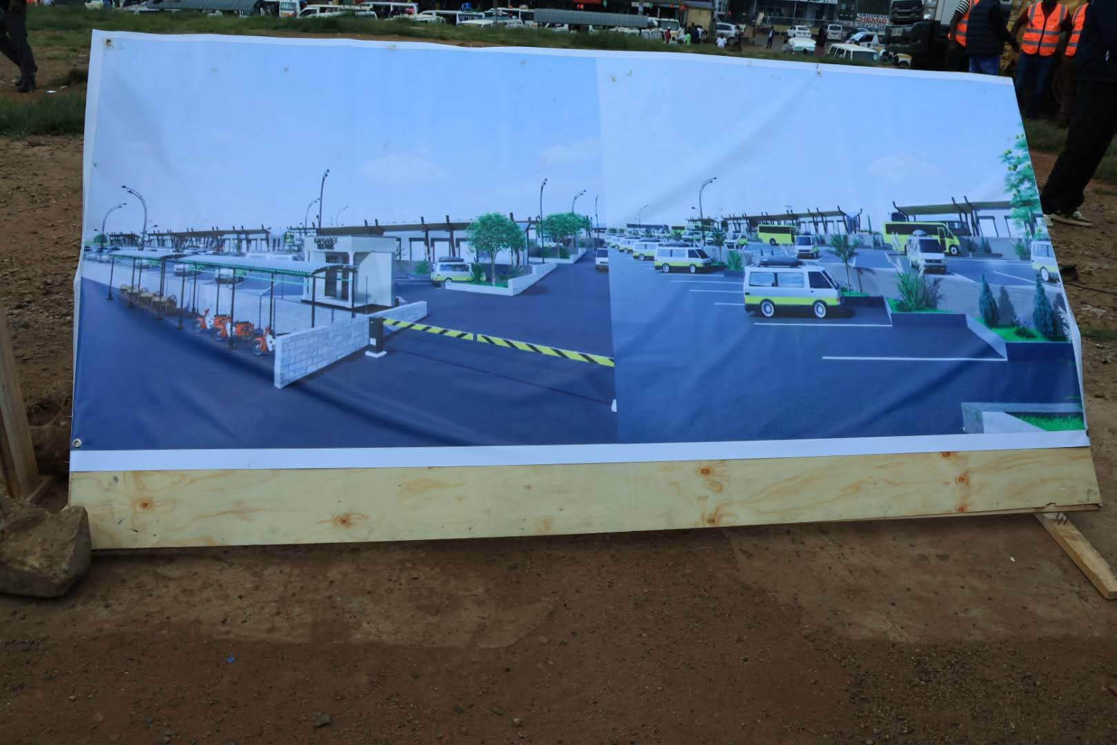 Artistic impression of the modern Kapsabet Town Bus Park