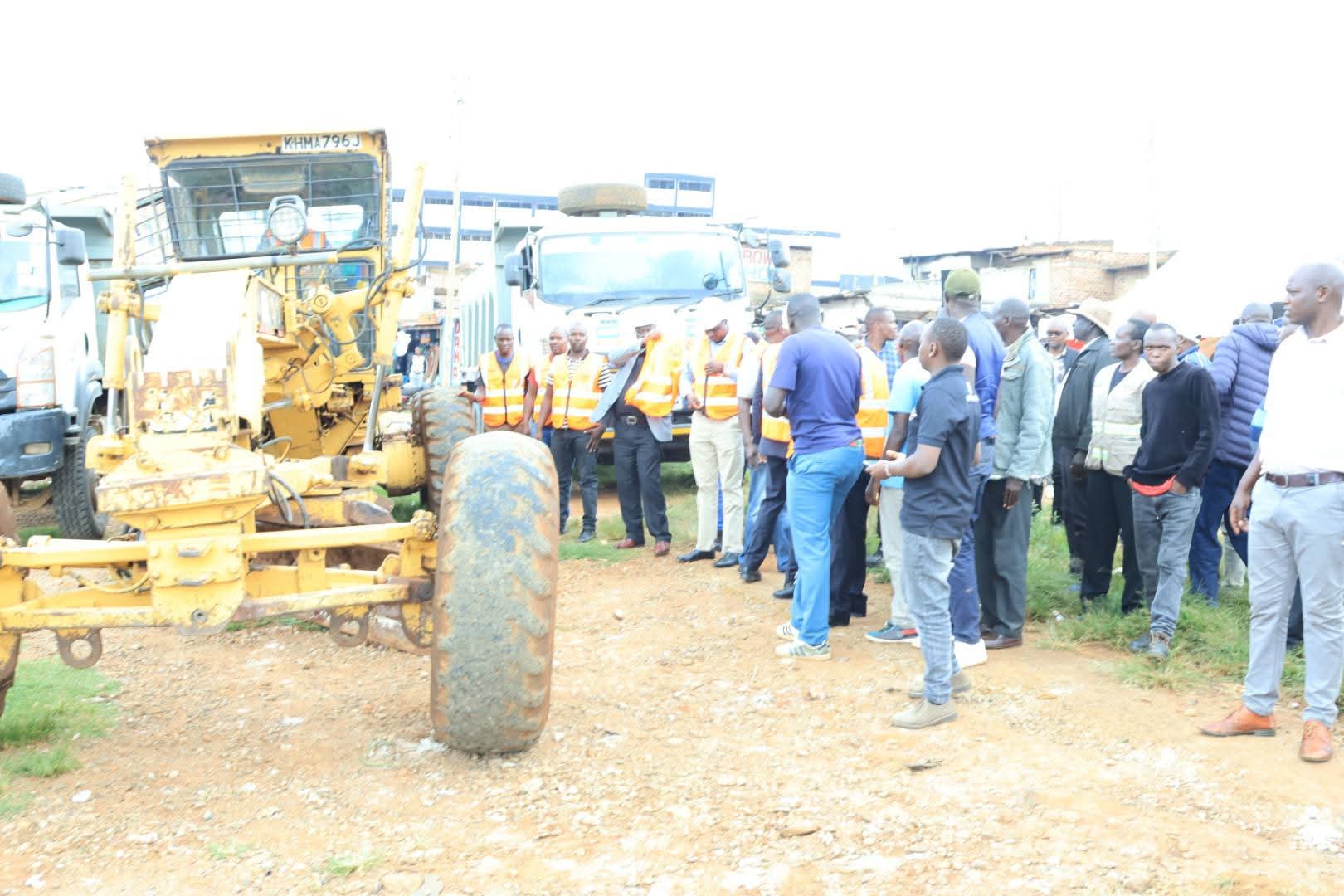 Kapsabet Town Bus Park Construction Officially Handed Over To Contractor