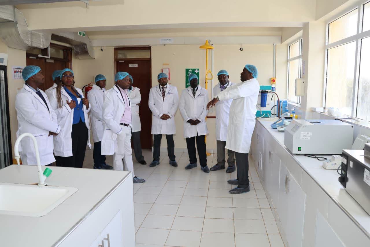 Agriculture and Livestock Committee, led by its Vice Chairperson, Brighton Yegon, during an oversight visit to the Kenya Dairy Board (KDB