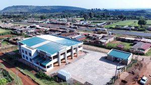 Aerial view of the Matharu ESP market in Uasin Gishu County