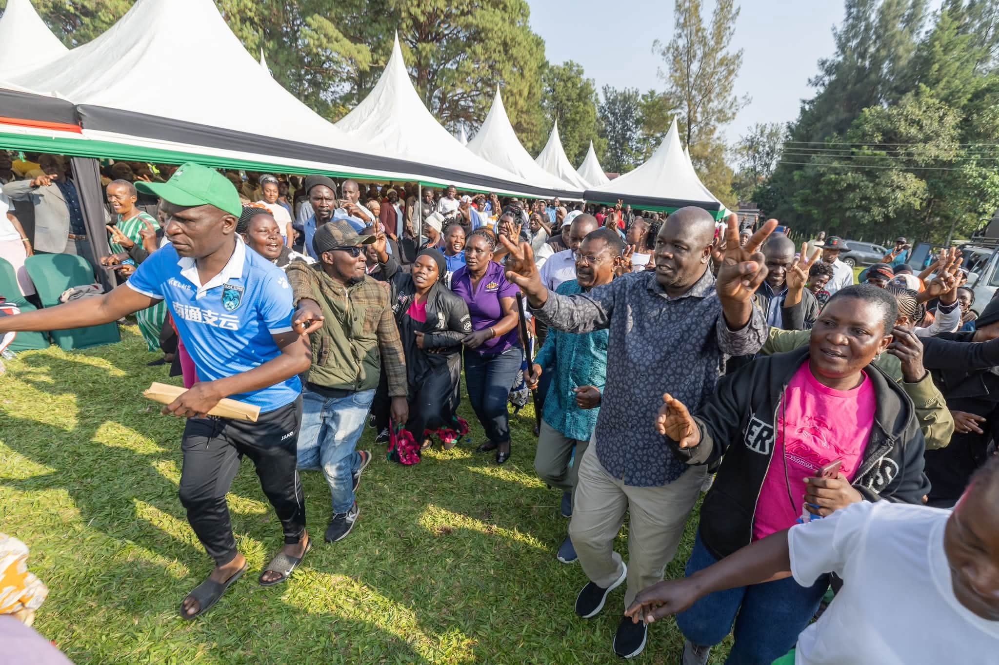 an engagement with Bungoma stakeholders and the business community at the Mabanga FTC in Bungoma County.