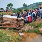 Probox involved in accident at Tenden stretch