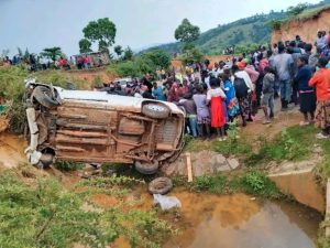 Probox involved in accident at Tenden stretch