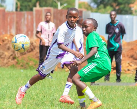 Part of the action during the Inua Kipaji Cup in Eldoret.