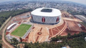 Aerial view of Raila Odinga International Stadium in Kenya's capital, Nairobi.