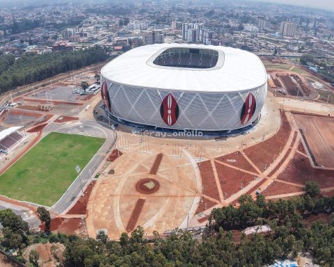 Aerial view of Raila Odinga International Stadium in Kenya's capital, Nairobi.