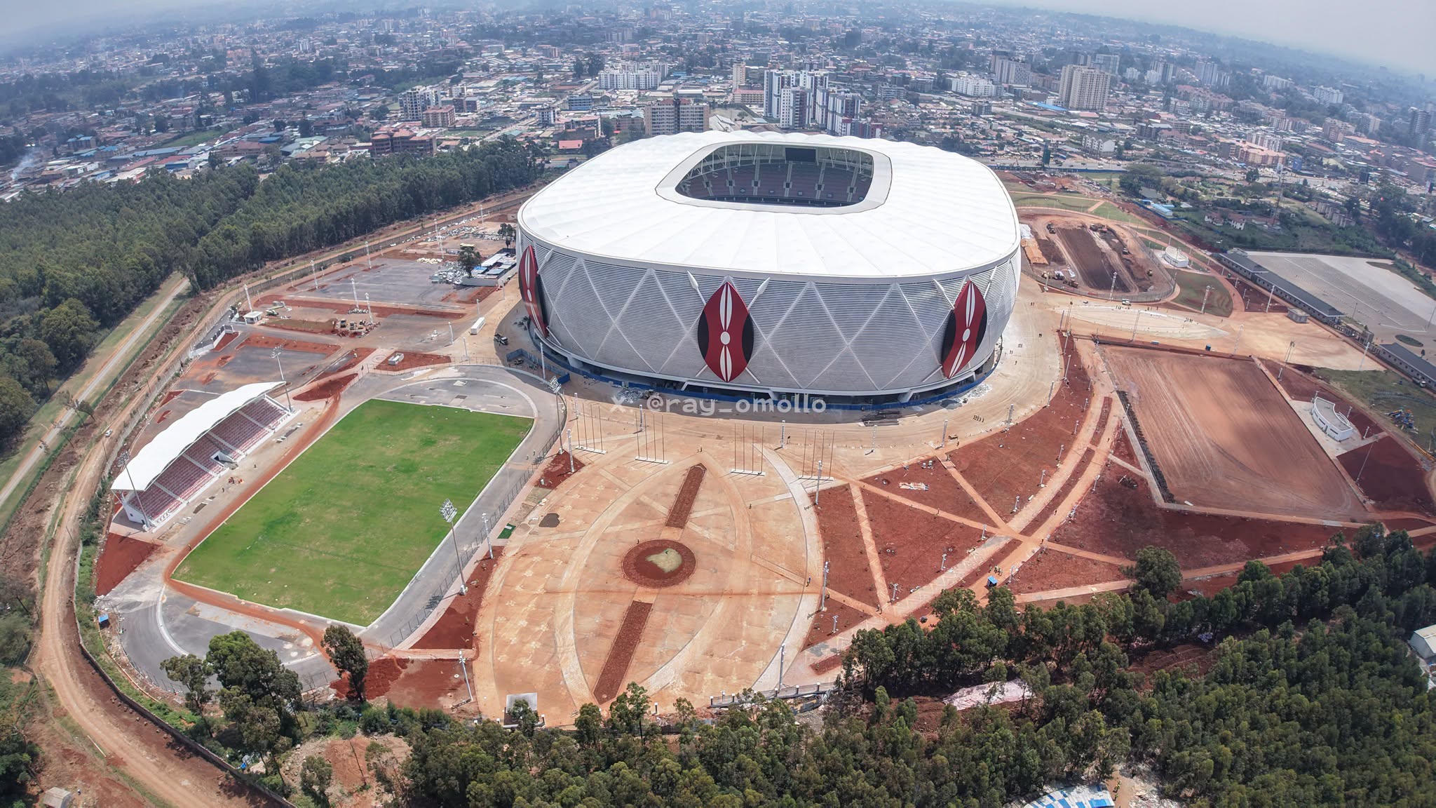 Aerial view of Raila Odinga International Stadium in Kenya's capital, Nairobi.