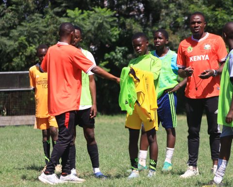 U15 selection and assessment session in progress at The Menengai High School, Nakuru