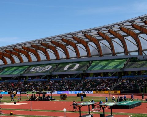 Hayward Field during the WU20 Oregon 26
