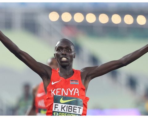 Frankline Kibet delivered Kenya’s first gold medal at the World Under-20 Championships in Eugene, Oregon