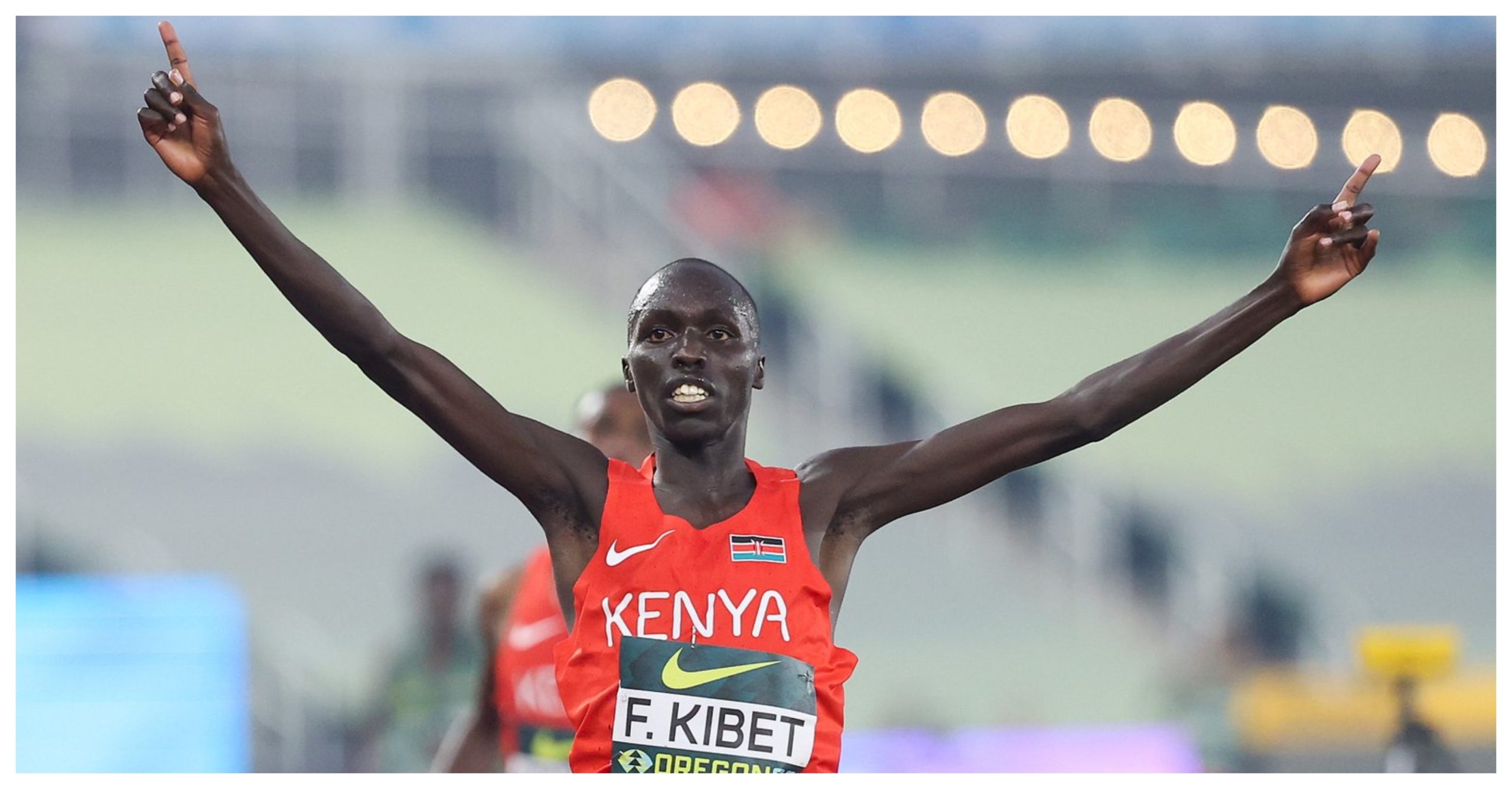 Frankline Kibet delivered Kenya’s first gold medal at the World Under-20 Championships in Eugene, Oregon
