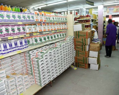 maize flour in supermarket