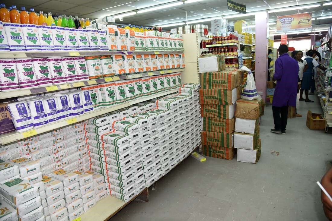 maize flour in supermarket