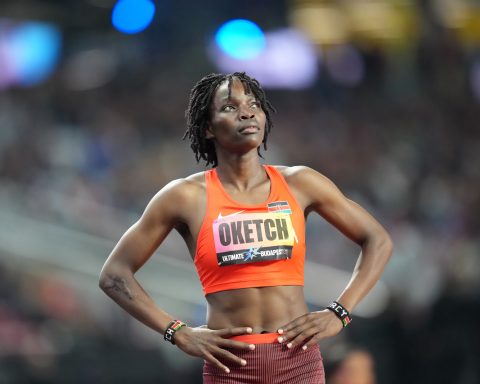 Kenya's national 400m champion Mercy Oketch