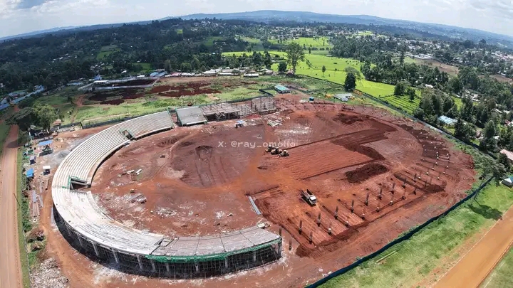 Kapsabet Kipchoge Keino Stadium which is under construction