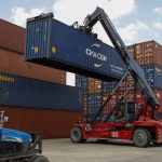 Containers at a port in Kenya
