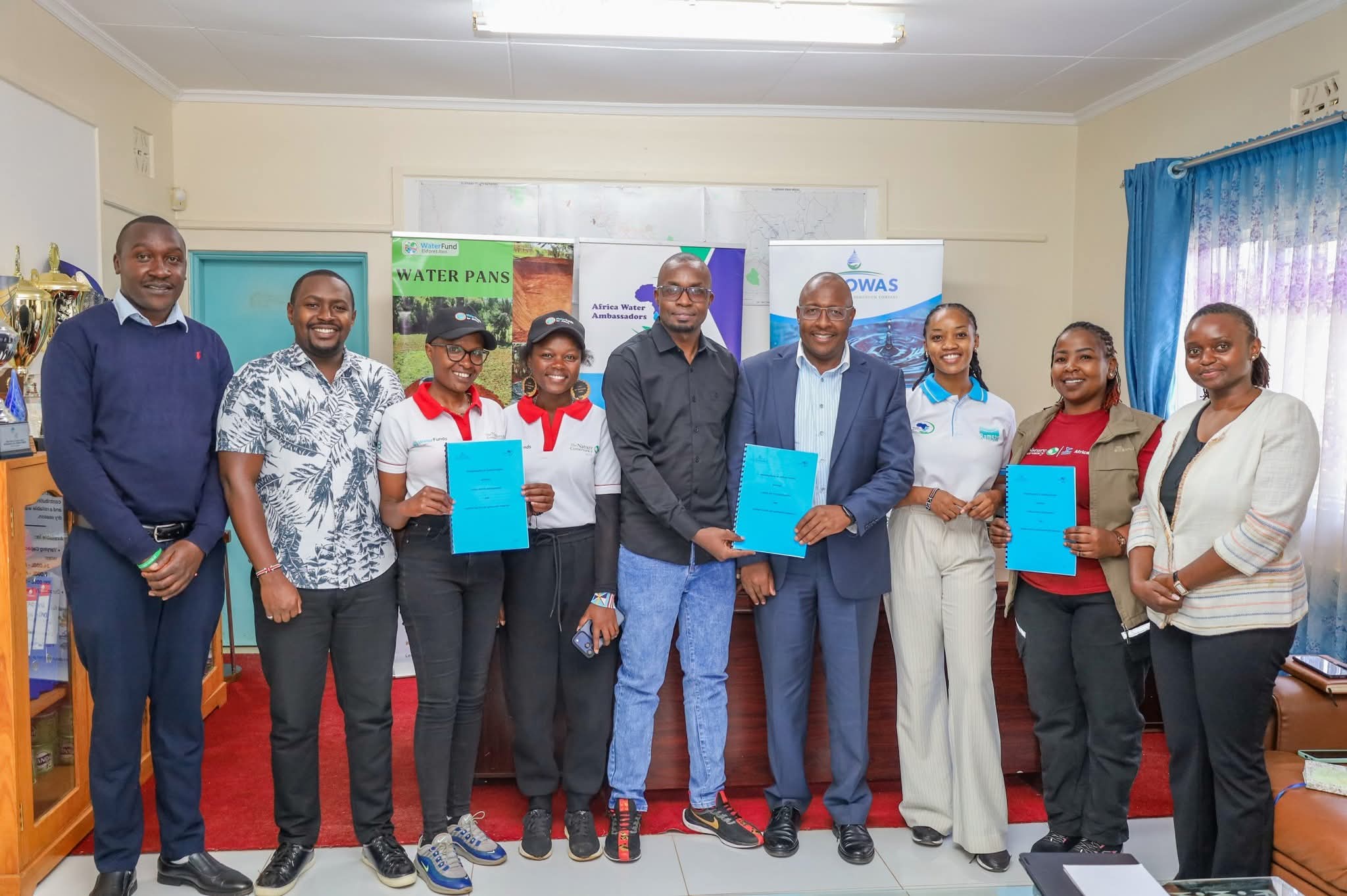 25 Elgeyo Marakwet Farmers to Benefit as ELDOWAS, Africa Water Ambassadors Sign MoU
