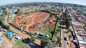 Aerial view of Kericho's Kapkatet which is undergoing major rehabilitation works