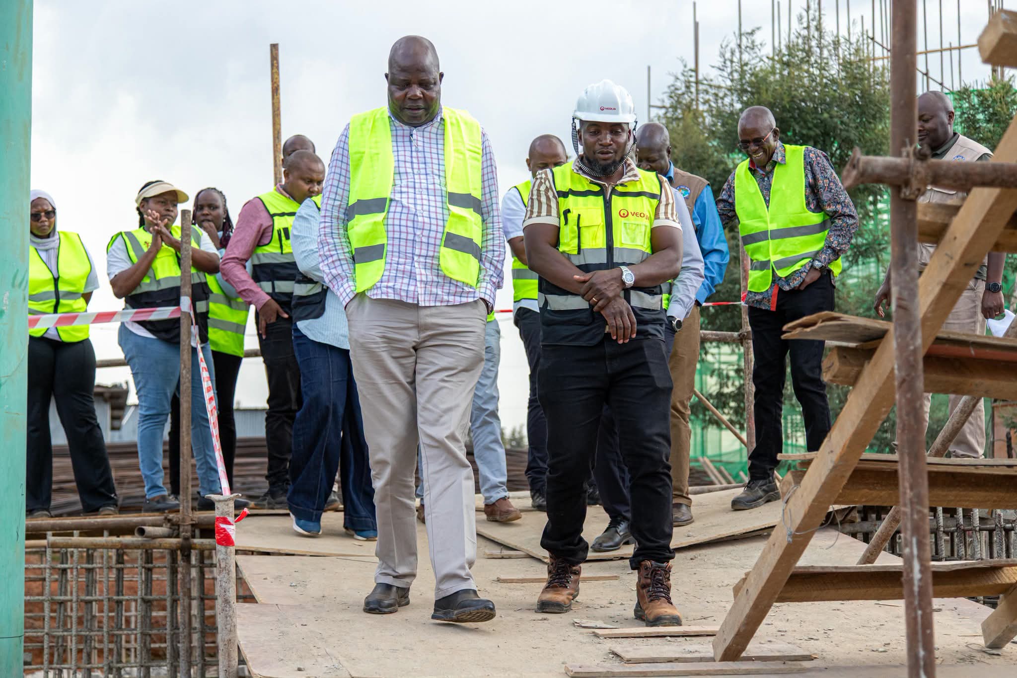 PS Korir inspecting Kipkaren Dam Water Supply Project