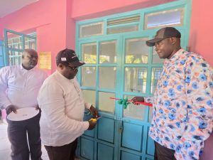 Governor Lusaka opening new mother and child unit in Bumula, Bungoma County