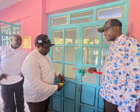 Governor Lusaka opening new mother and child unit in Bumula, Bungoma County