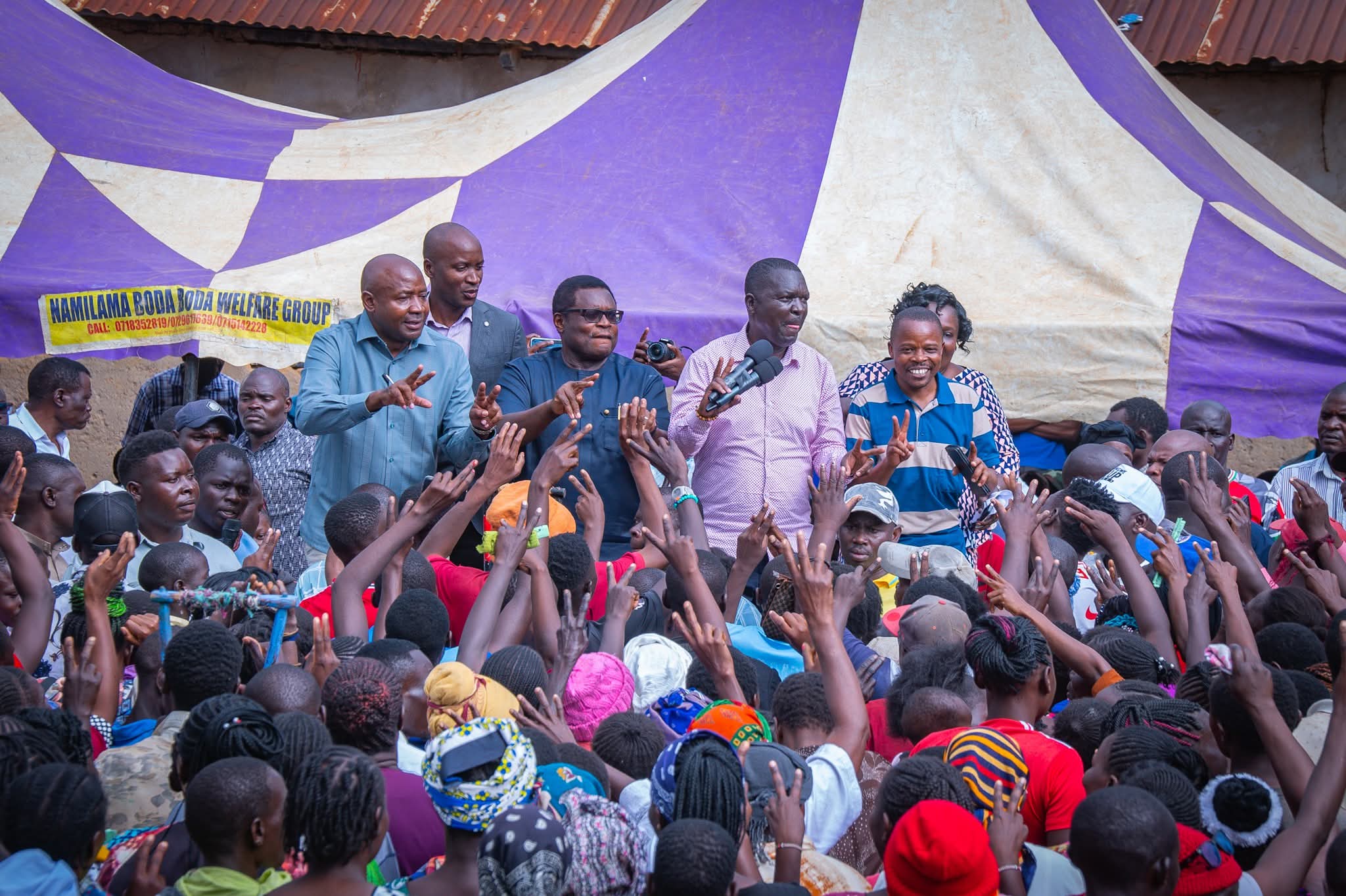 Lusaka with other Kenya Kwanza leaders in Navakholo