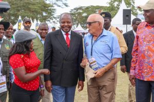 CS Kagwe during a horticulture industry showcase