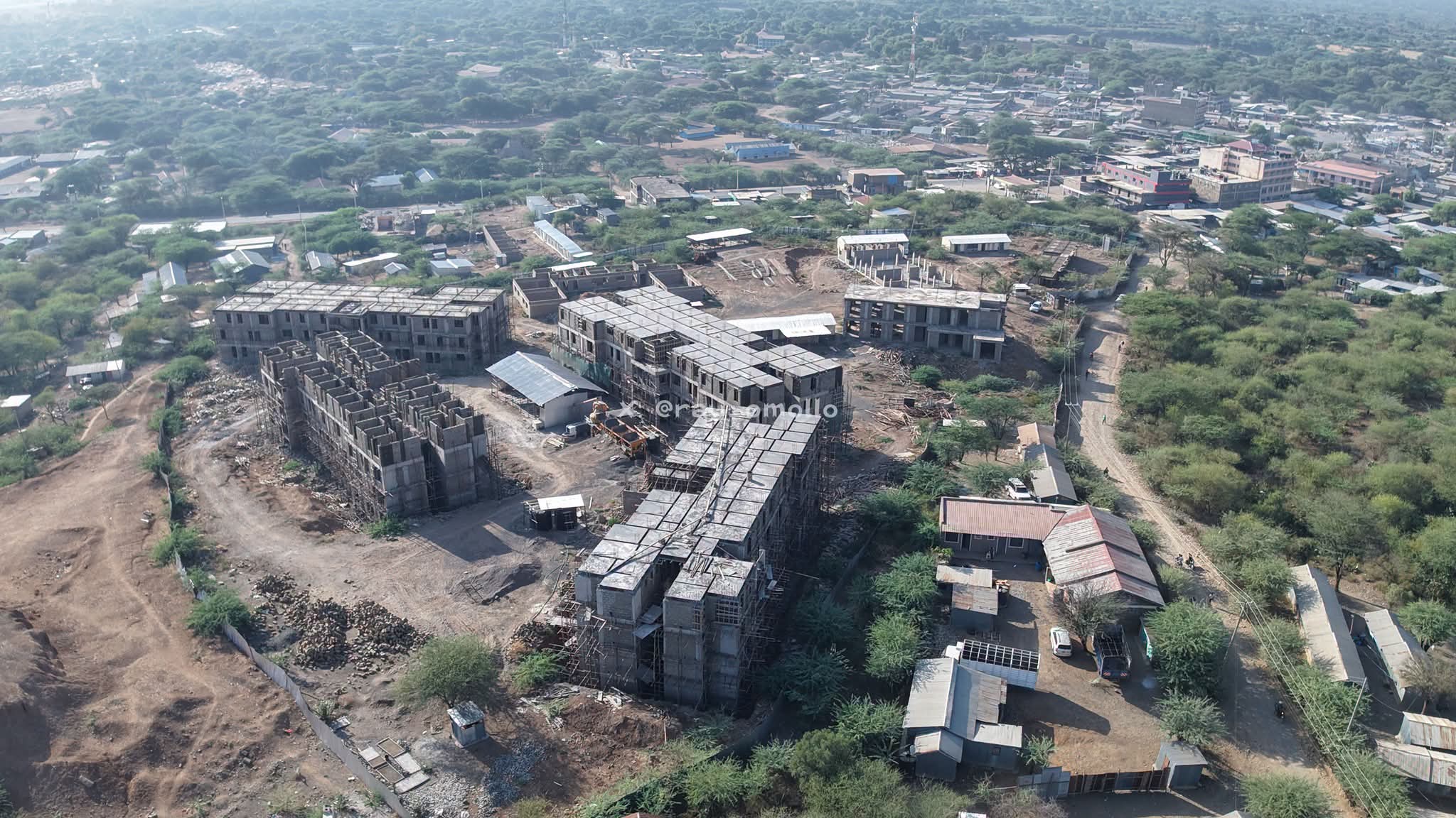 Aerial view of the Boma Yangu Marigat Estate