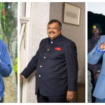 Kesses MP aspirants Gilbert Tenai (left), Mishra Swarup (c) and Eng Jospeh Lagat (right)